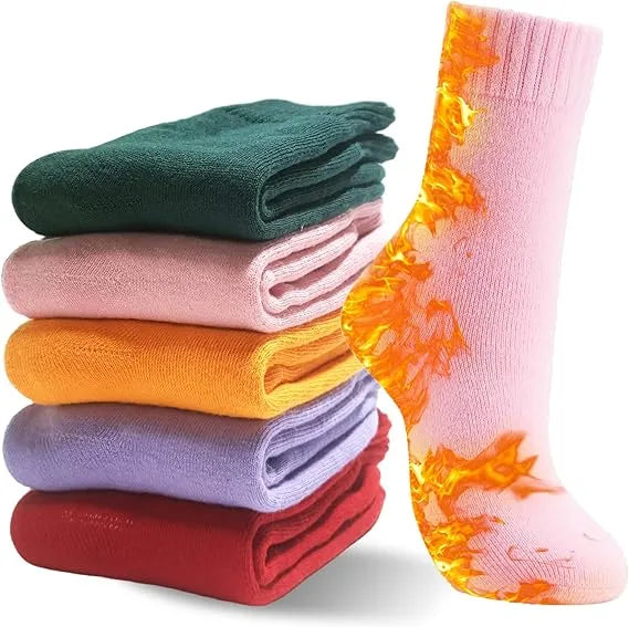 12 pares de calcetines térmicos de microfibra que abriga y repele el frío extremo