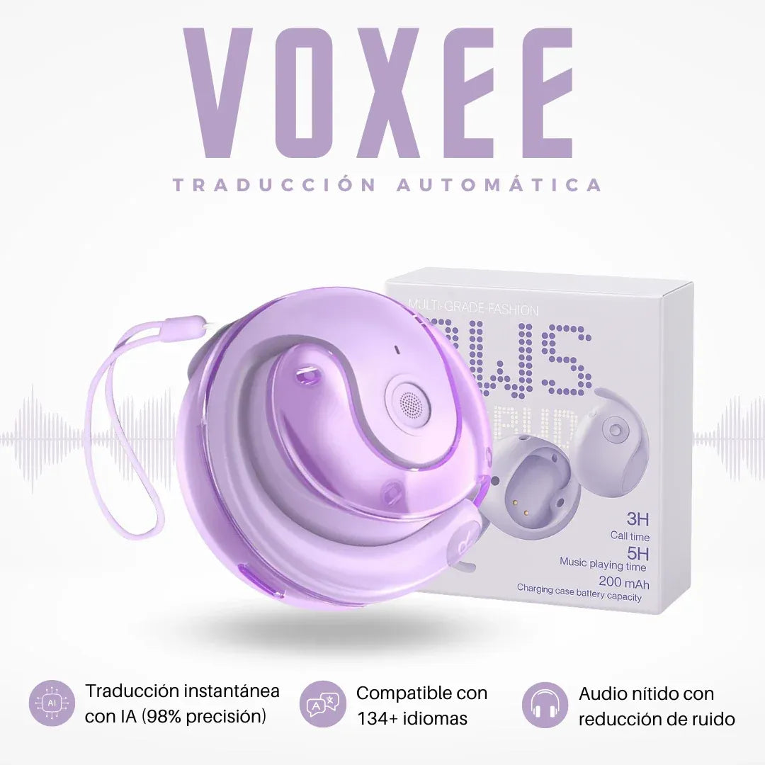 VOXEE IA | Audífonos Inteligentes con traducción instantánea en tiempo real
