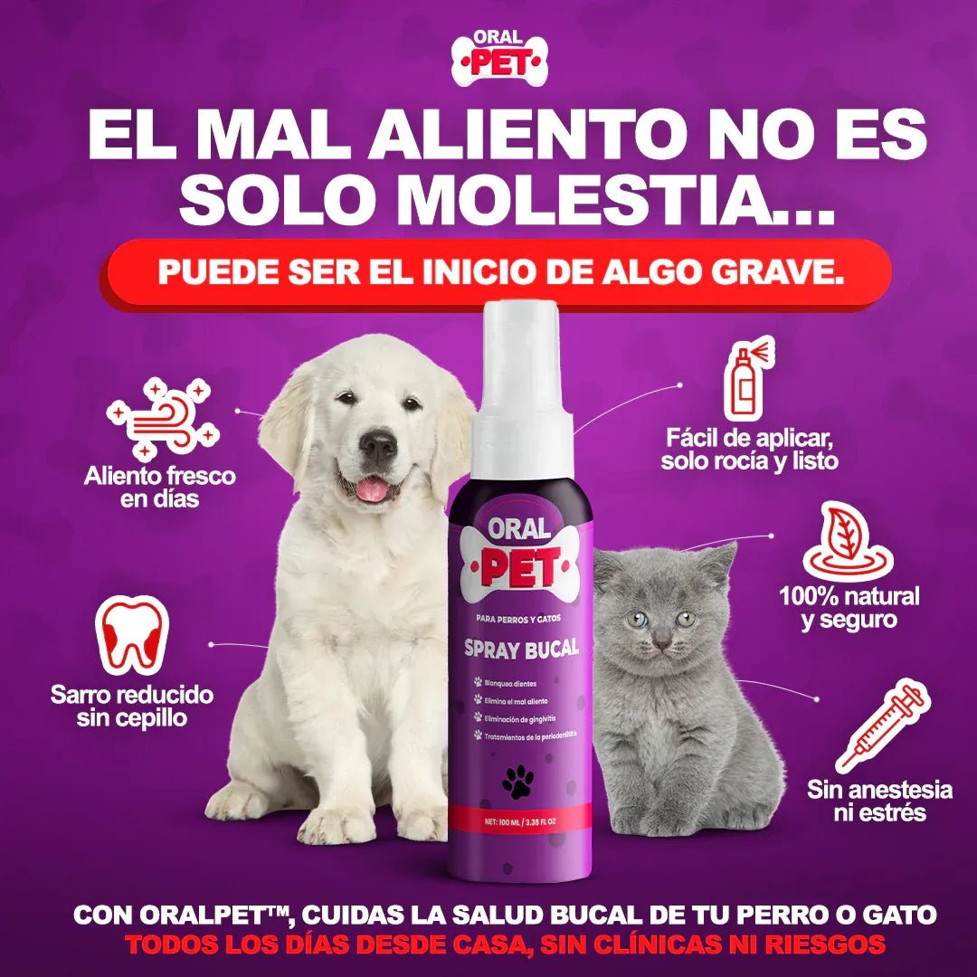 OralPet® spray de Salud Dental Perros y Gatos