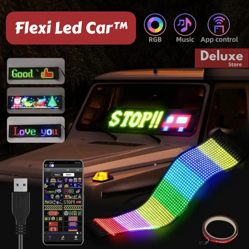 Flexi Led Car™ - Pantalla LED personalizable (27x8cm)