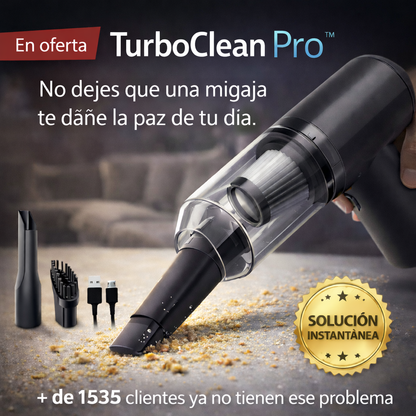 TurboClean Pro™ 4 en 1 | CeroMigas, polvo y caos. No solo limpia. resuelve!