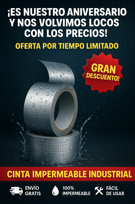 NOS VOLVIMOS LOCOS POR ANIVERSARIO- 4x1 CINTAS IMPERMEABLES ORIGINALES A PRECIOS DE LOCURA!-ENVIOS GRATIS