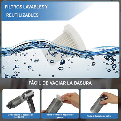 TurboClean Pro™ 4 en 1 | CeroMigas, polvo y caos. No solo limpia. resuelve!