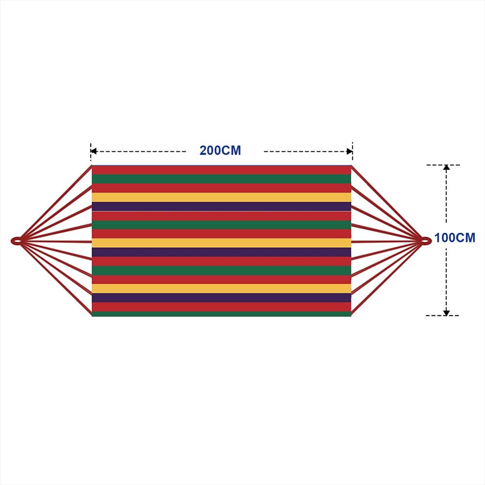 Hamaca Relax Pro | Diseño Colores Camping Senderismo - 1000x200cm