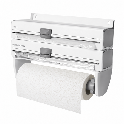 PractiCut™ – Organizador de cocina con doble cortador